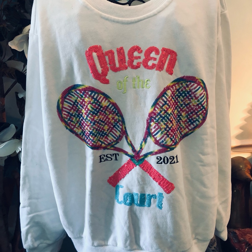 QUEEN OF SPARKLES White “ Queen of the Court “